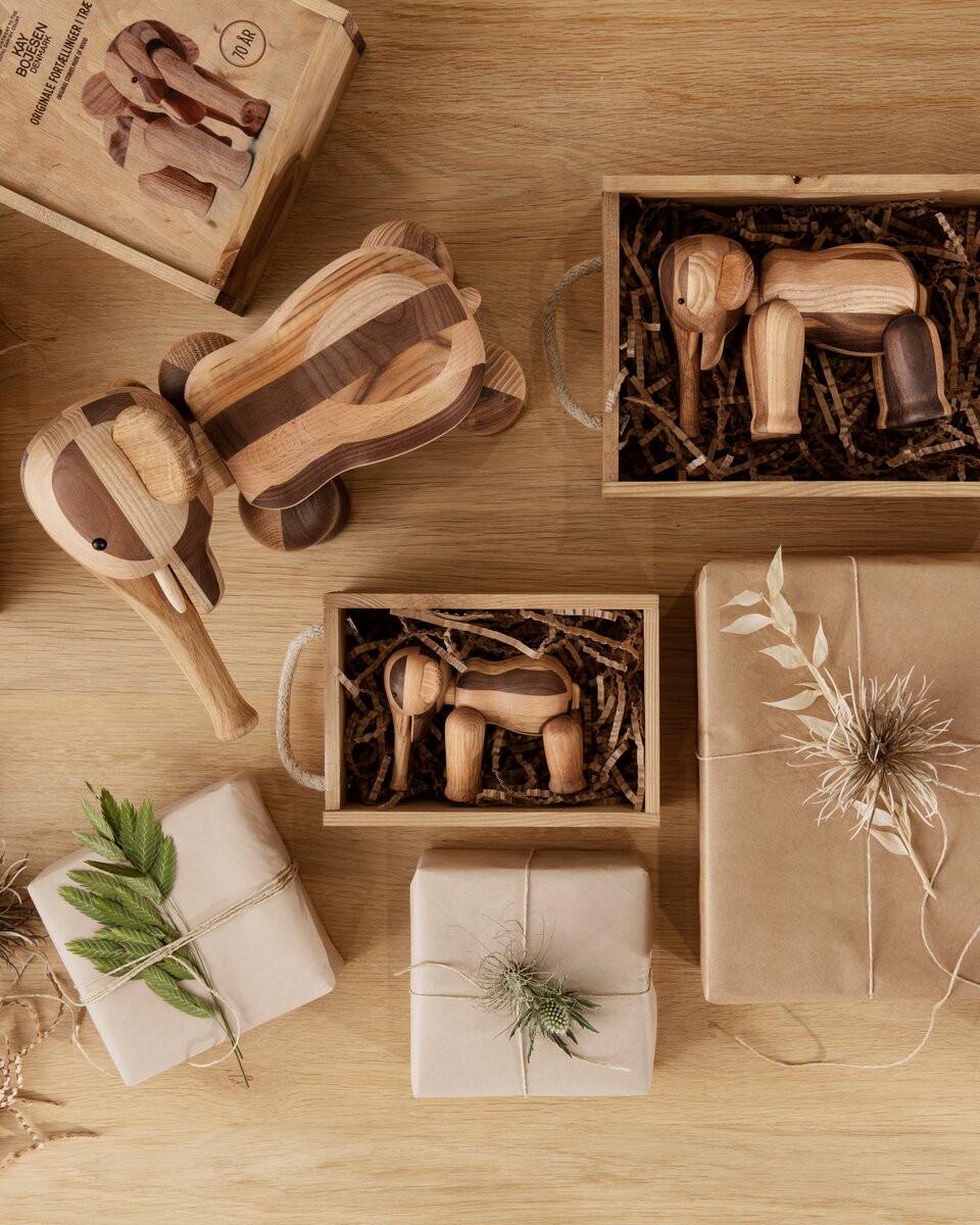 Reworked jubilæum mini elefant - mix træ